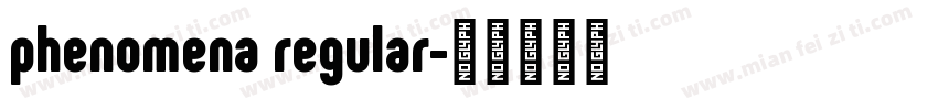 phenomena regular字体转换